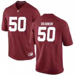 Youth Alabama Crimson Tide #50 Hunter Brannon Crimson Game NCAA College Football Jersey 2403YMIG6